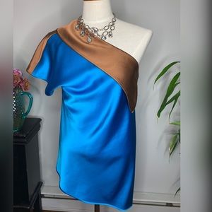 Diane Von Furstenberg One Shoulder Blouse